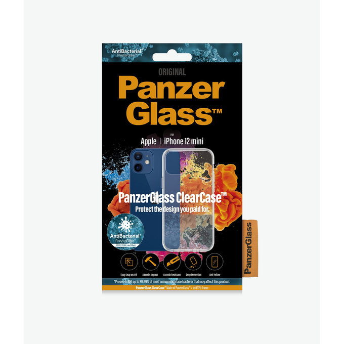 PanzerGlass - Caz ClearCase pentru iPhone 12 mini, transparent