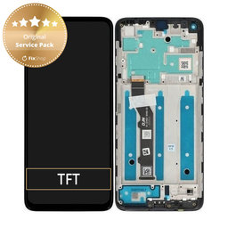 Motorola Moto G9 Plus - Ecran LCD + Sticlă Tactilă + Ramă (Black) - 5D68C17281 Genuine Service Pack