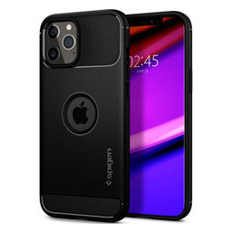 Spigen - Tok Rugged Armor - iPhone 12 és 12 Pro, fekete