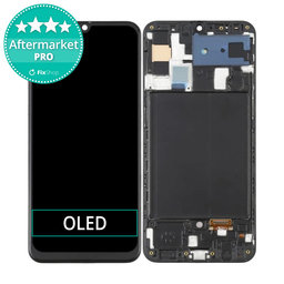Samsung Galaxy A50 A505F - Ecran LCD + Sticlă Tactilă + Ramă (Black) OLED