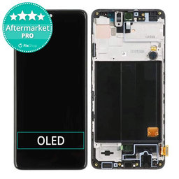 Samsung Galaxy A51 A515F - Ecran LCD + Sticlă Tactilă + Ramă OLED (Prism Crush Black) OEM