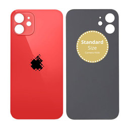 Apple iPhone 12 - Sticlă Carcasă Spate (Red)