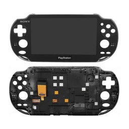 Sony Playstation Vita 1000 - Ecran LCD + Sticlă Tactilă + Ramă (Black) TFT