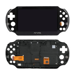 Sony Playstation Vita 2000 - Ecran LCD + Sticlă Tactilă + Ramă (Black) TFT