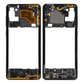Samsung Galaxy A21s A217F - Ramă Mijlocie (Black) - GH97-24663A Genuine Service Pack