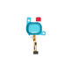 Samsung Galaxy M21 M215F - Senzor de Amprentă Deget + Cablu Flex (Green) - GH96-13467B Genuine Service Pack