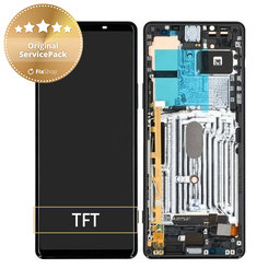 Sony Xperia 1 II - Ecran LCD + Sticlă Tactilă + Ramă (Black) - A5019821A Genuine Service Pack