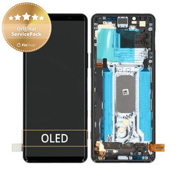 Sony Xperia 5 II - Ecran LCD + Sticlă Tactilă + Ramă (Black) - A5024932A Genuine Service Pack