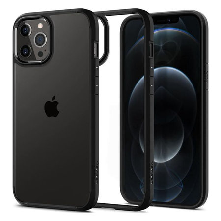 Spigen - Tok Ultra Hybrid - iPhone 12 és 12 Pro, fekete