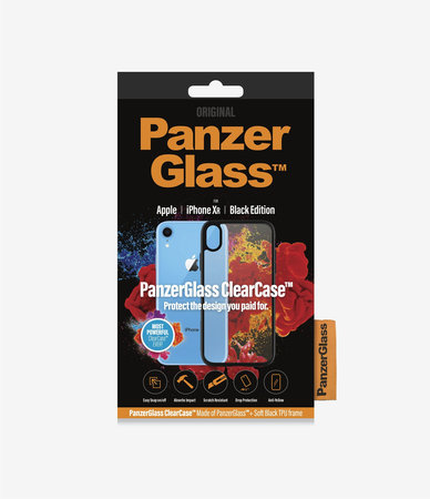 PanzerGlass - Caz ClearCase pentru iPhone XR, black