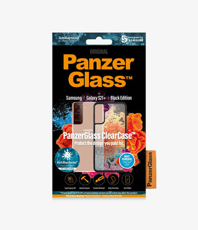 PanzerGlass - Caz ClearCase AB pentru Samsung Galaxy S21+, negru