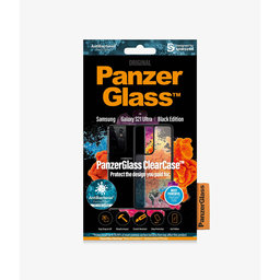 PanzerGlass - Caz ClearCase AB pentru Samsung Galaxy S21 Ultra, negru