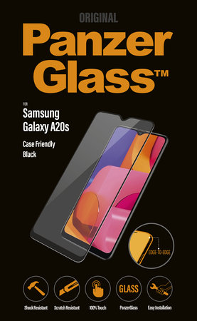 PanzerGlass - Geam Securizat Case Friendly pentru Samsung Galaxy A20s, black