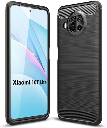 Tech-Protect - Husă TPU Carbon pentru Xiaomi Mi 10T Lite, neagră