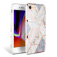 Tech-Protect - Husă Marble pentru iPhone SE 2020/8/7, roz
