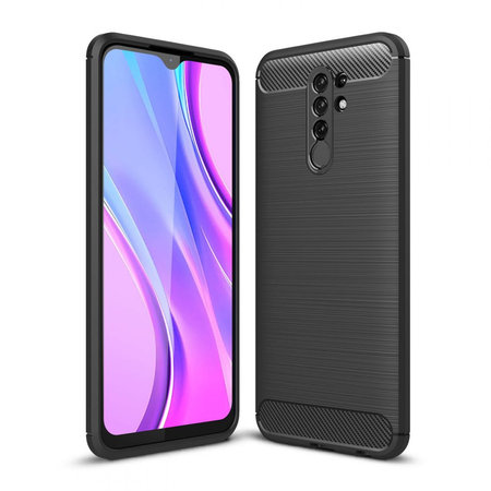 Tech-Protect - Husă TPU Carbon pentru Xiaomi Redmi 9, neagră