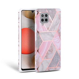 Tech-Protect - Husă Marble pentru Samsung Galaxy A42 5G, roz