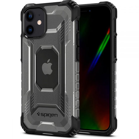 Spigen - Caz Nitro Prece pentru iPhone 12 mini, negru