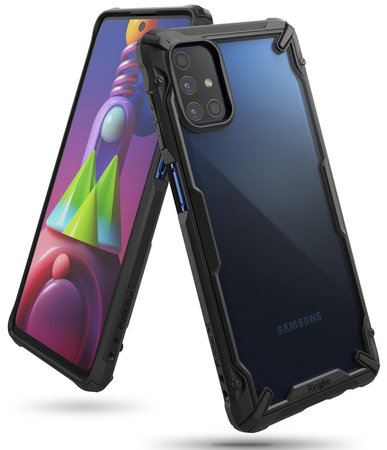 Ringke - Husă Fusion X pentru Samsung Galaxy M51, neagră