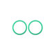 Apple iPhone 11, 12, 12 mini - Ramă Diapozitiv Cameră (Green) - 2buc