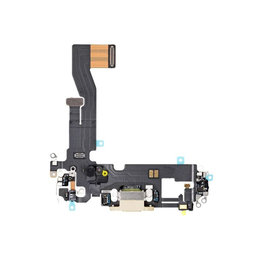 Apple iPhone 12, 12 Pro - Conector de Încărcare + Cablu Flex (Gold)