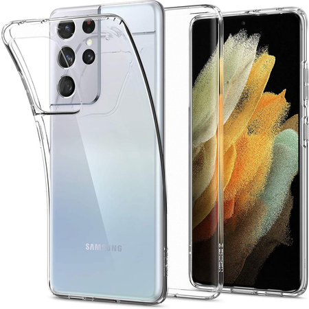 Spigen - Husă Liquid Crystal pentru Samsung Galaxy S21 Ultra, transparentă