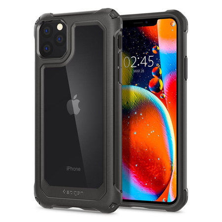 Spigen - Caz Gauntlet pentru iPhone 11 Pro, Dark Grey