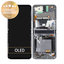 Samsung Galaxy Z Flip 5G F707B - Ecran LCD + Sticlă Tactilă + Ramă (Mystic Gray) - GH82-23351A Genuine Service Pack