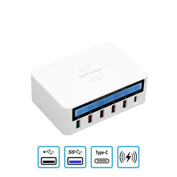 WLX-818F Stație de încărcare de service cu USB 3.0 și USB-C