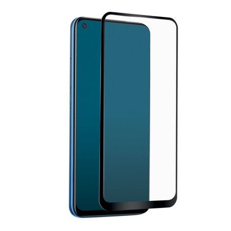 SBS - Geam Securizat Full Cover pentru Realme 7, negru