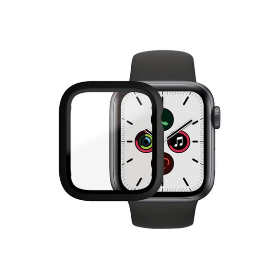 PanzerGlass - Geam securizat Full Body AB pentru Apple Watch 4, 5, 6, SE (1st gen) & SE (2nd gen) 40mm, negru
