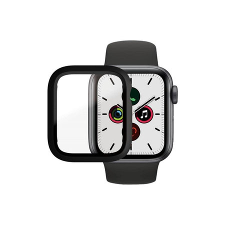 PanzerGlass - Geam securizat Full Body AB pentru Apple Watch 4, 5, 6, SE (1st gen) & SE (2nd gen) 40mm, negru