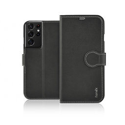 Fonex - Caz Book Identity pentru Samsung Galaxy S21 Ultra, negru