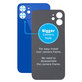 Apple iPhone 12 - Sticlă Carcasă Spate cu Orificiu Mărit pentru Cameră (Blue)