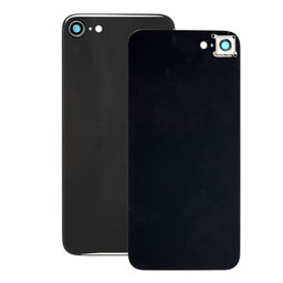 Apple iPhone SE (2nd Gen 2020) - Sticlă Carcasă Spate + Sticlă Cameră Spate (Black)