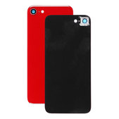 Apple iPhone SE (2nd Gen 2020) - Sticlă Carcasă Spate + Sticlă Cameră Spate (Red)