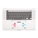 Apple MacBook Pro 16" A2141 (2019) - Superior Ramă Tastatură + Tastatură US (Silver)