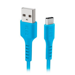 SBS - USB-C / USB Cablu (1.5m), albastru