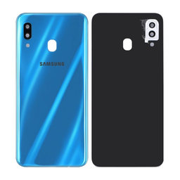 Samsung Galaxy A30 A305F - Carcasă Baterie + Sticlă Cameră Spate (Blue)