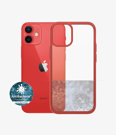 PanzerGlass - Caz ClearCase AB pentru iPhone 12 mini, red