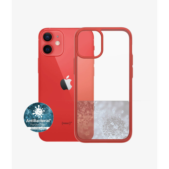 PanzerGlass - Caz ClearCase AB pentru iPhone 12 mini, red
