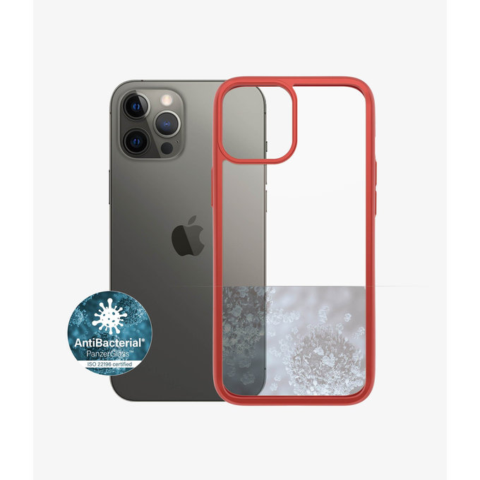 PanzerGlass - Caz ClearCase AB pentru iPhone 12 Pro Max, red