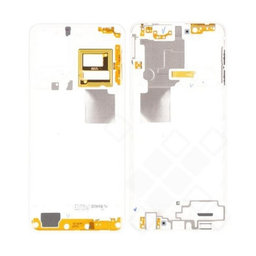 Samsung Galaxy A22 A225F - Ramă Mijlocie (White) - GH98-46652B Genuine Service Pack