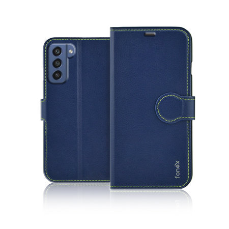 Fonex - Husă Book Identity pentru Samsung Galaxy S21 FE, albastră