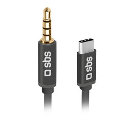 SBS - Adaptor USB-C / 3.5mm Jack, negru