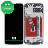 Huawei P40 Lite E - Ecran LCD + Sticlă Tactilă + Ramă (Aurora Blue) TFT