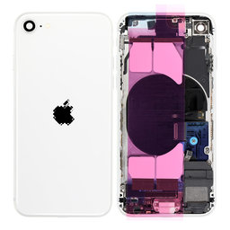 Apple iPhone SE (2nd Gen 2020) - Carcasă Spate cu Piese Mici (White)