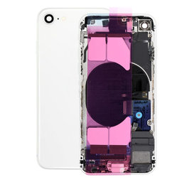 Apple iPhone SE (2nd Gen 2020) - Carcasă Spate cu Piese Mici (White)