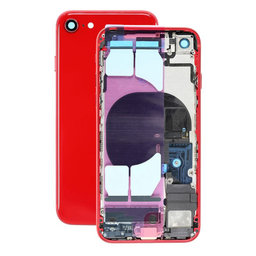 Apple iPhone SE (2nd Gen 2020) - Carcasă Spate cu Piese Mici (Red)
