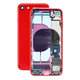 Apple iPhone SE (2nd Gen 2020) - Carcasă Spate cu Piese Mici (Red)